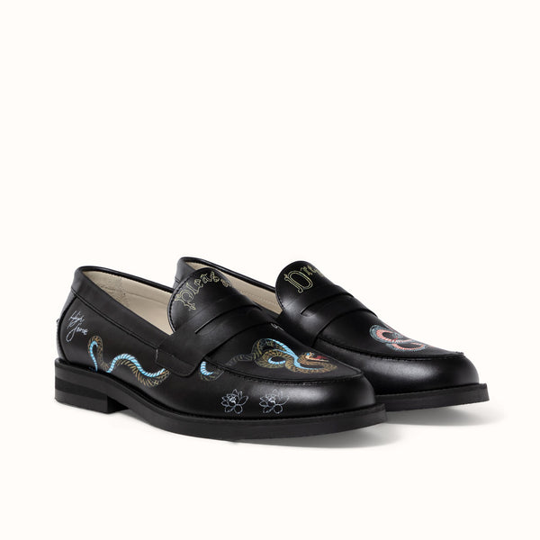 Wilde Pleasant Dreams Snake Penny Loafer - Men's