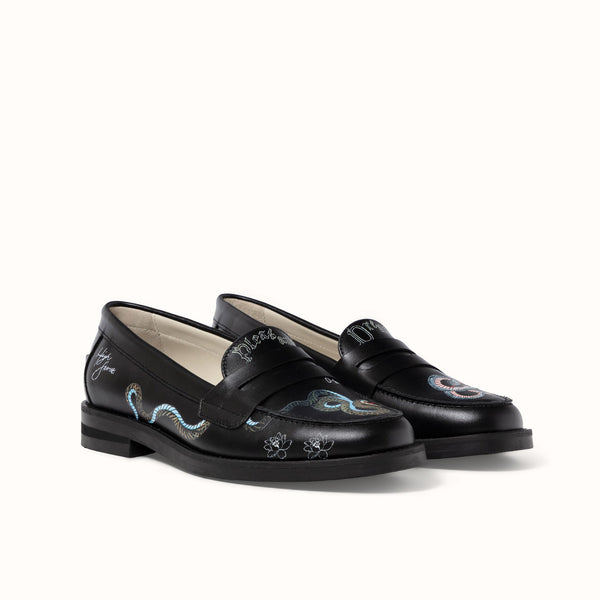 Wilde Pleasant Dreams Snake Penny Loafer - Women's