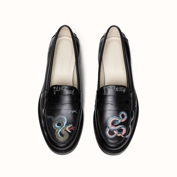 Wilde Pleasant Dreams Snake Penny Loafer - Women's