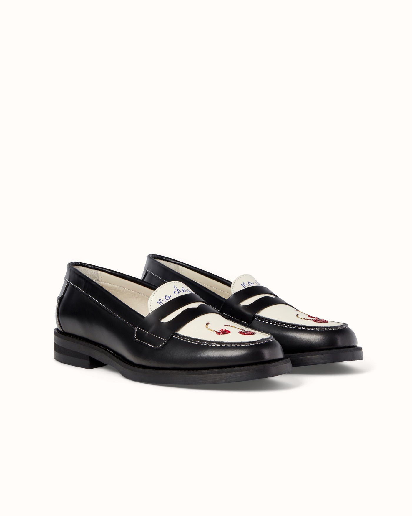 Wilde Swarovski Crystals Cherry Penny Loafer - Women's | DUKE + DEXTER