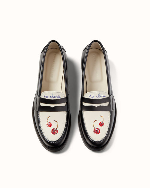 Wilde Swarovski Crystals Cherry Penny Loafer - Women's | DUKE + DEXTER