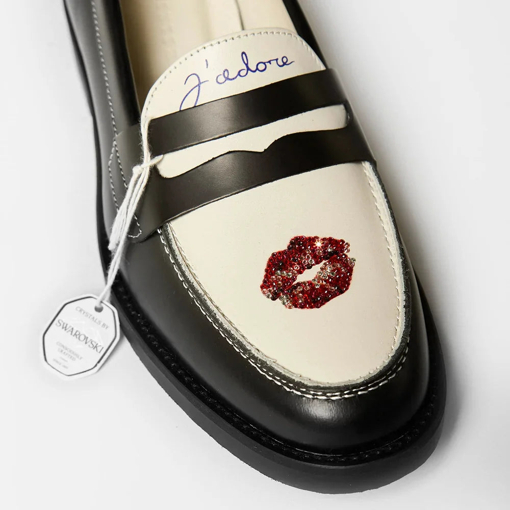 Wilde Swarovski Crystals Kiss Penny Loafer - Men's