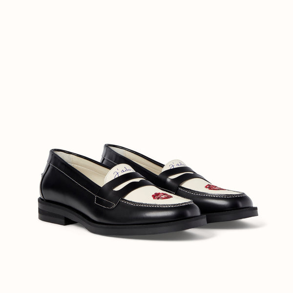 Wilde Swarovski Crystals Kiss Penny Loafer - Women's