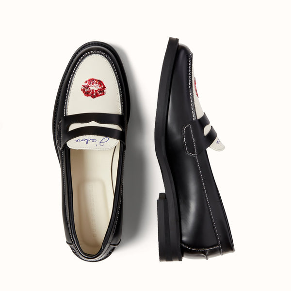 Wilde Swarovski Crystals Kiss Penny Loafer - Women's