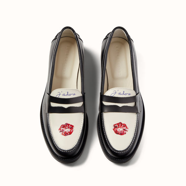 Wilde Swarovski Crystals Kiss Penny Loafer - Women's