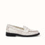 Wilde White Cracked Penny Loafer - Women's