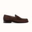 Willis Chocolate Suede Penny Loafer - Men's