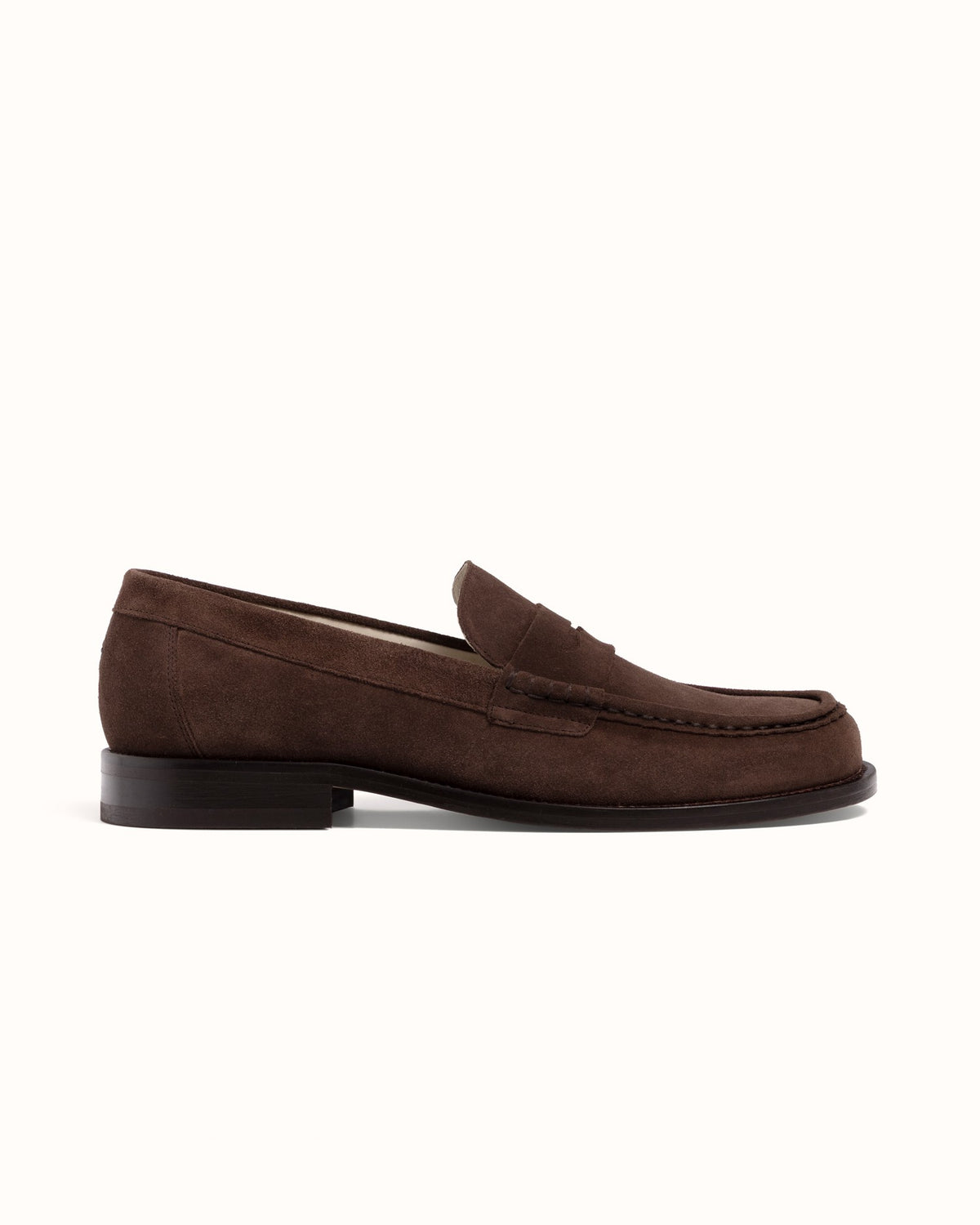 Willis Chocolate Suede Penny Loafer - Men's