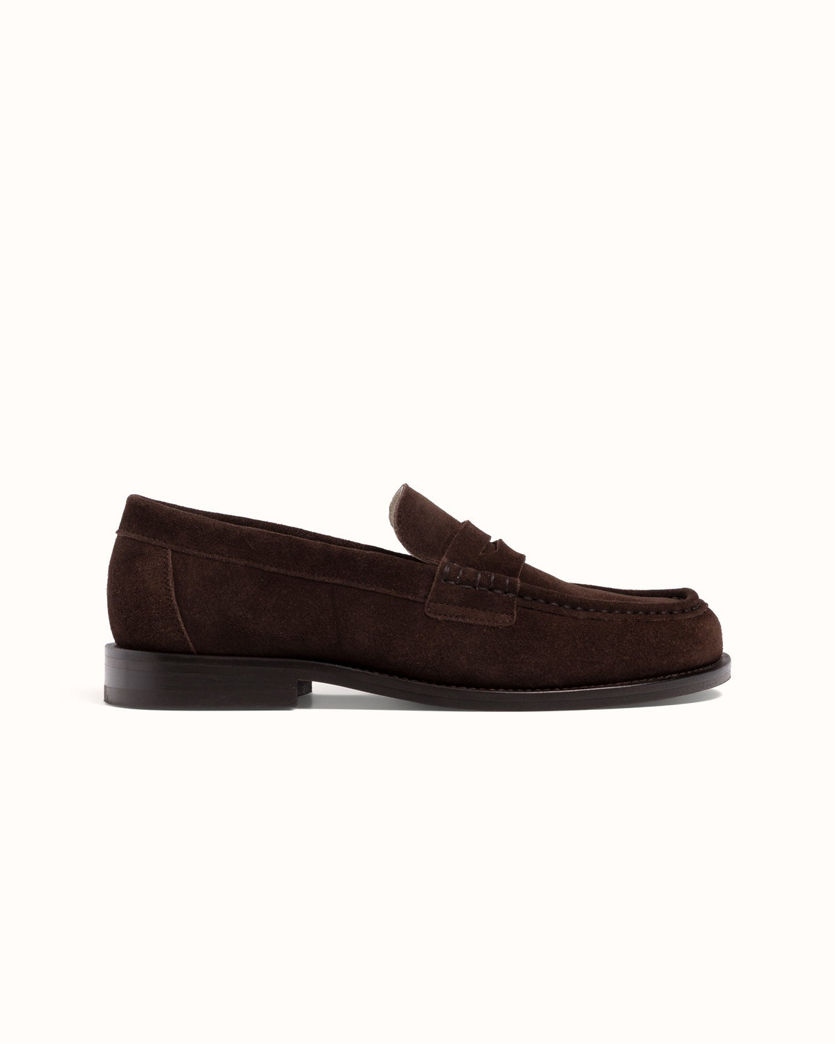 Willis Chocolate Suede Penny Loafer - Women's