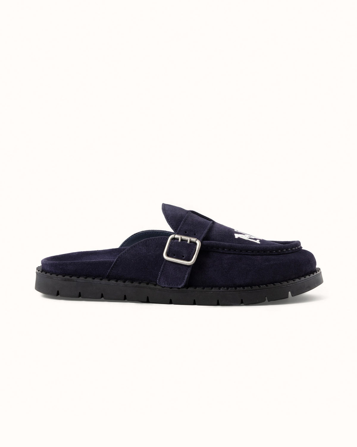 Winston NY Navy Suede Mule - Men's