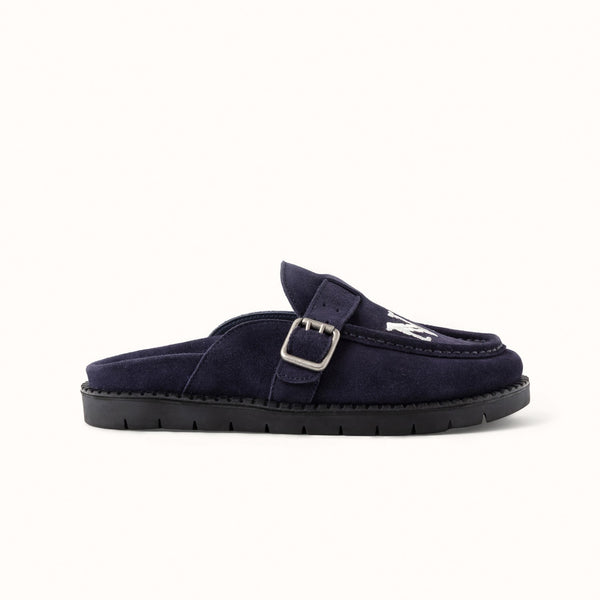 Winston NY Navy Suede Mule - Women's