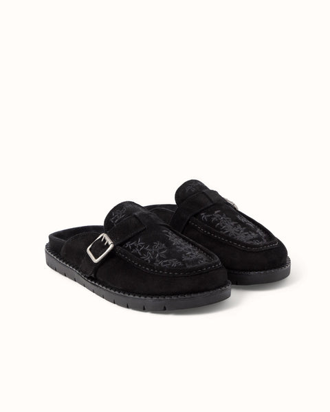 Winston Black Vine Mule - Women's