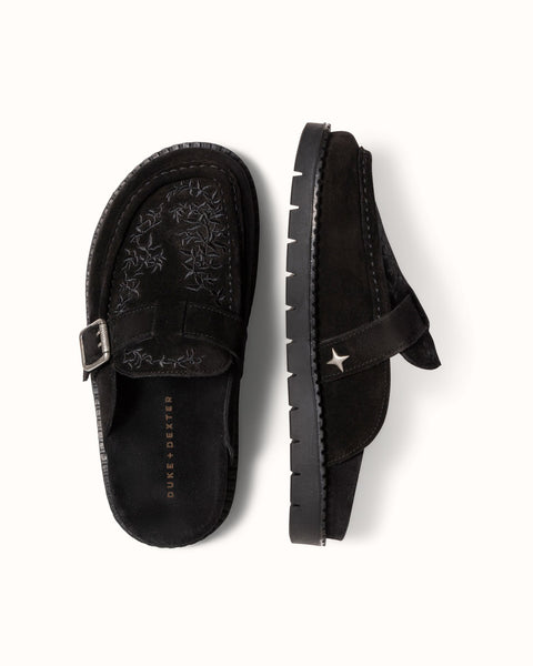 Winston Black Vine Mule - Women's