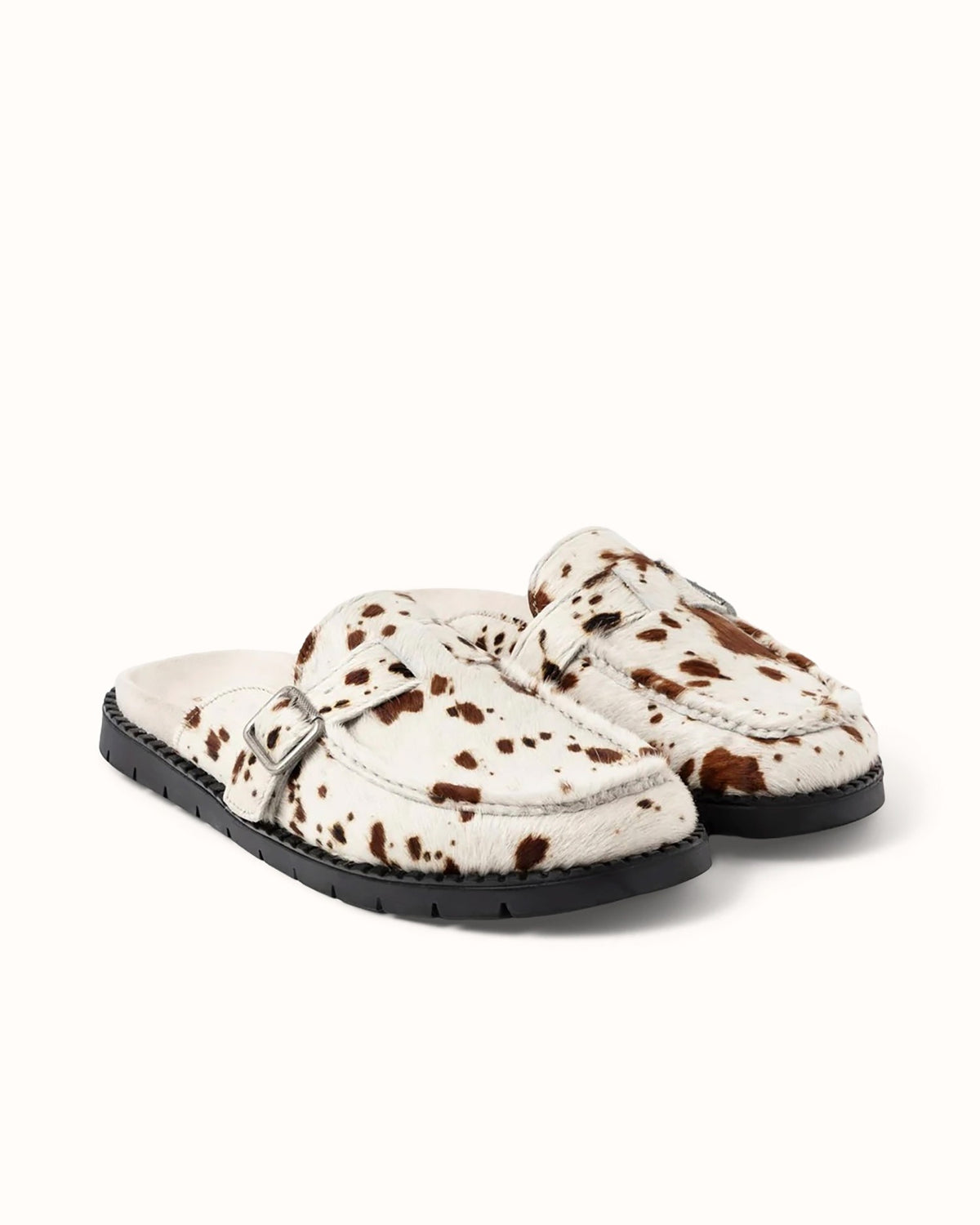 Winston Brown Cow Mule - Men's