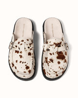 Winston Brown Cow Mule - Men's