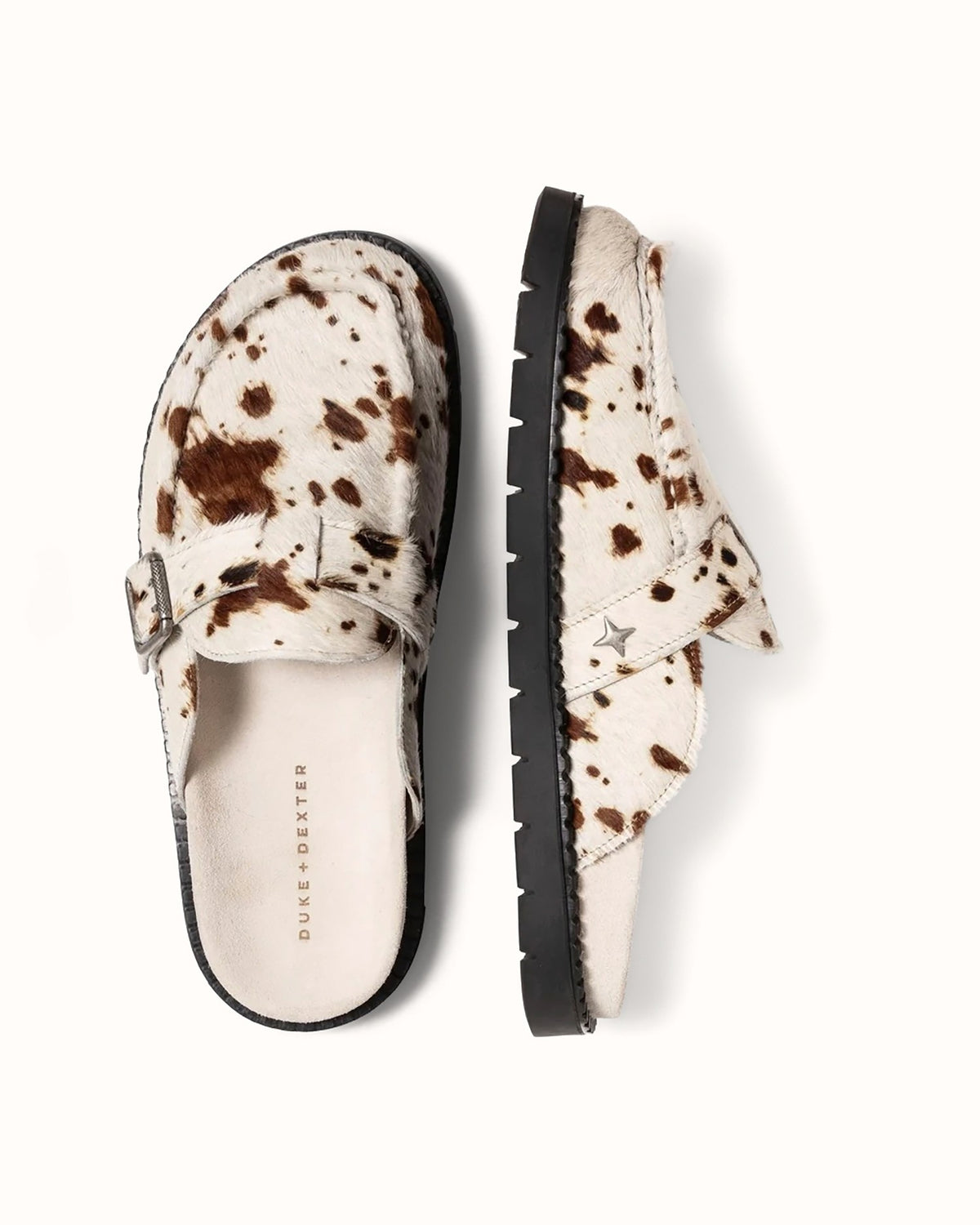 Winston Brown Cow Mule - Men's
