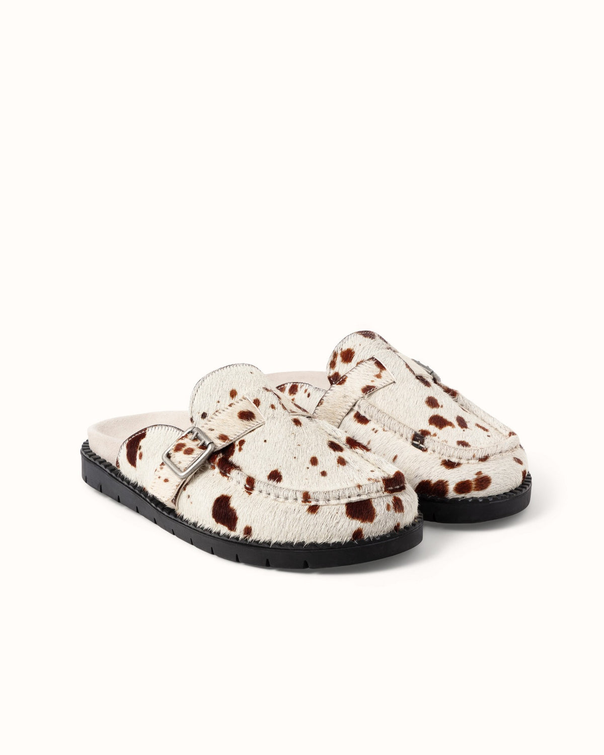 Winston Brown Cow Mule - Women's