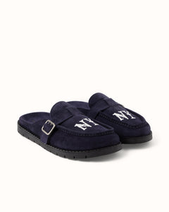 Winston NY Navy Suede Mule - Men's