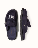 Winston NY Navy Suede Mule - Men's