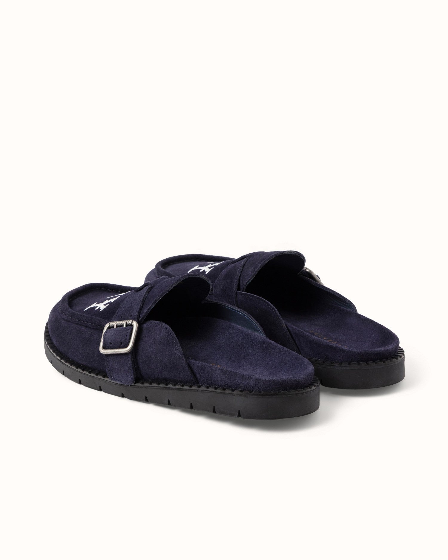 Winston NY Navy Suede Mule - Men's | DUKE + DEXTER