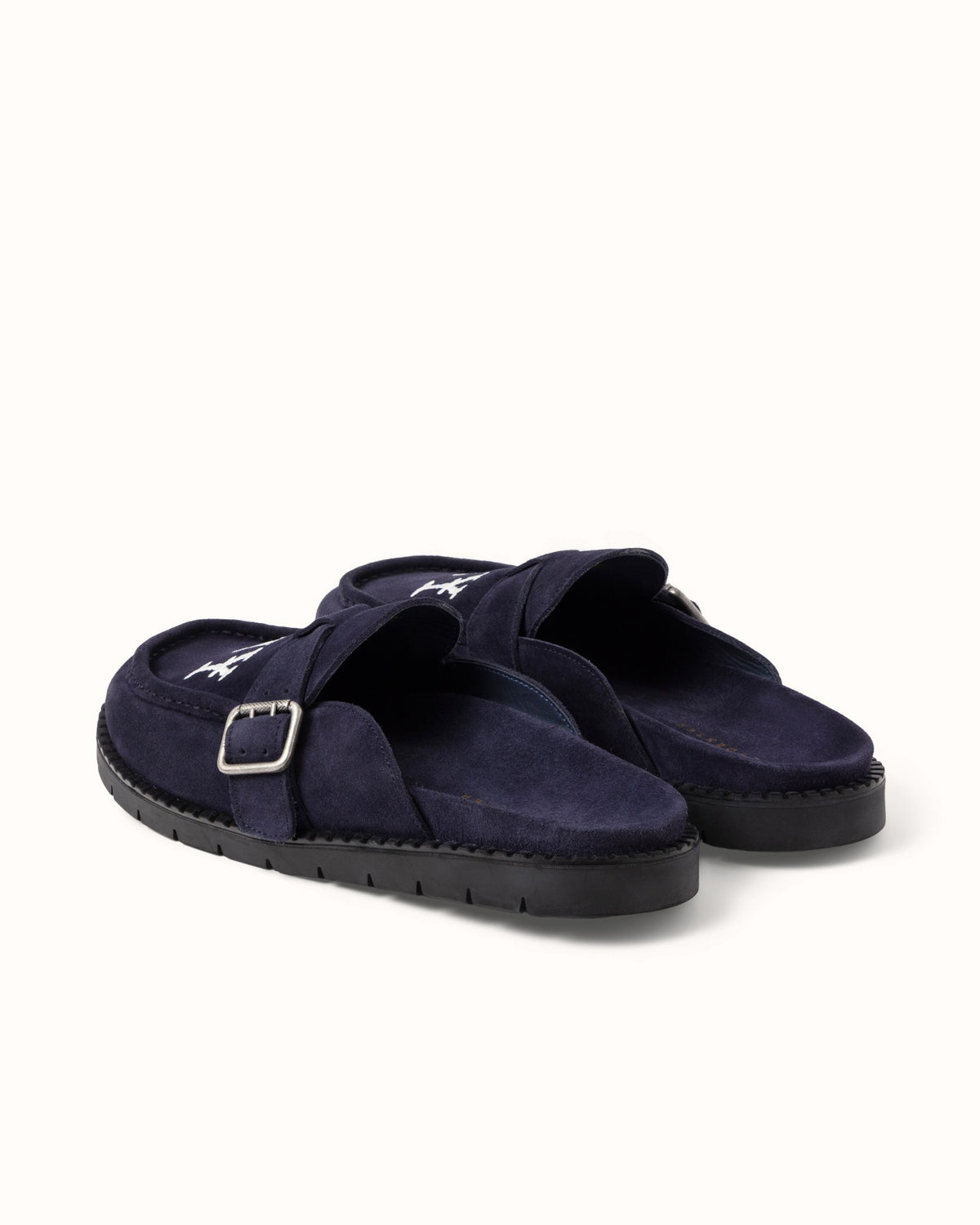 Winston NY Navy Suede Mule - Men's