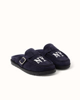 Winston NY Navy Suede Mule - Women's