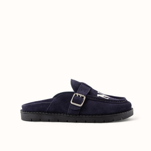 Winston NY Navy Suede Mule - Women's