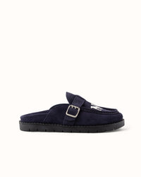 Winston NY Navy Suede Mule - Women's