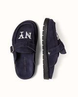 Winston NY Navy Suede Mule - Women's