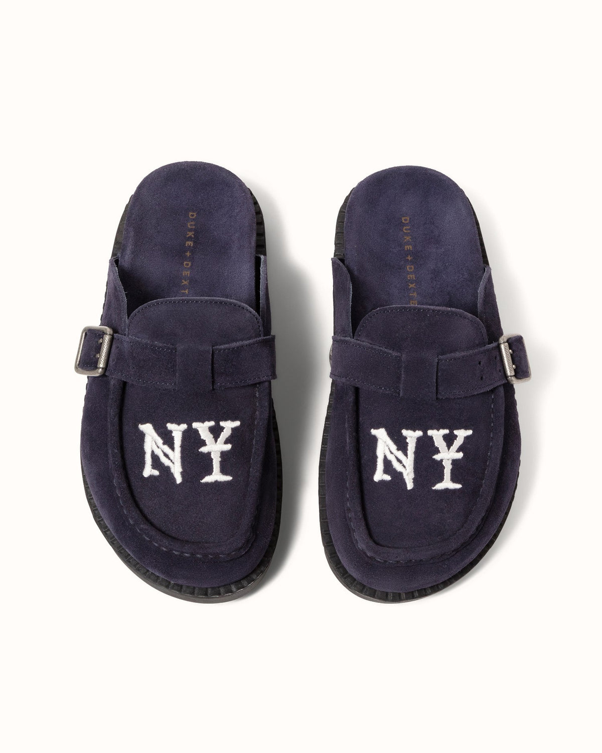 Winston NY Navy Suede Mule - Women's