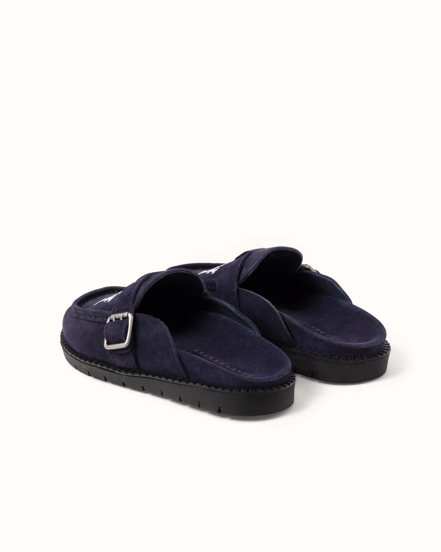 Winston NY Navy Blue Suede Mule - Women's | DUKE + DEXTER