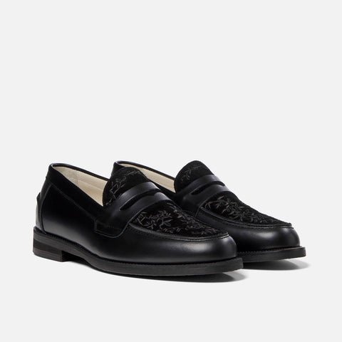 Wilde Black Vine Penny Loafer - Men's