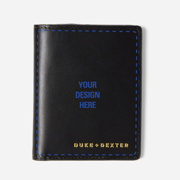 Hand-Painted Black Wallet