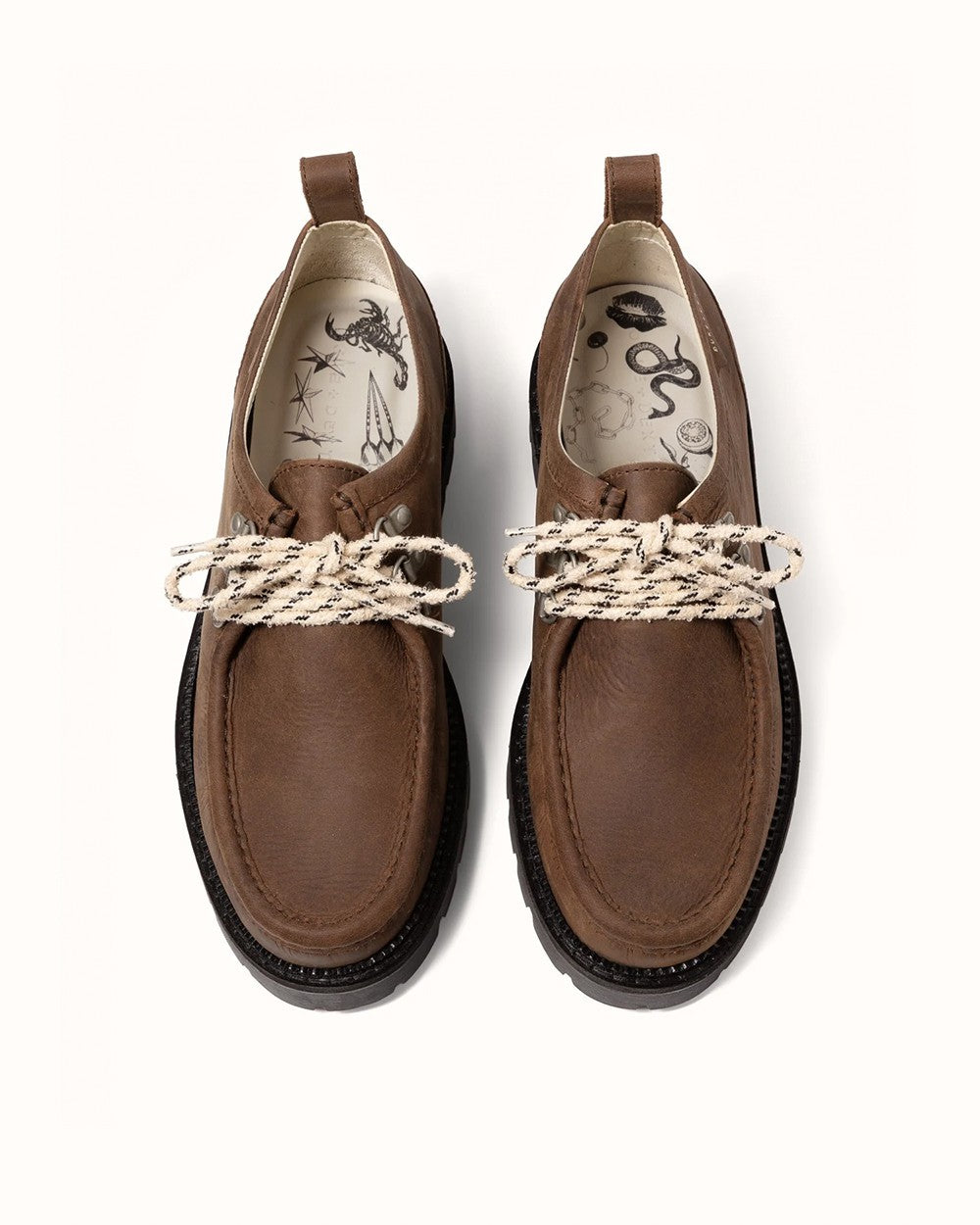 Moby Brown Distressed Hiker Boot - Men's