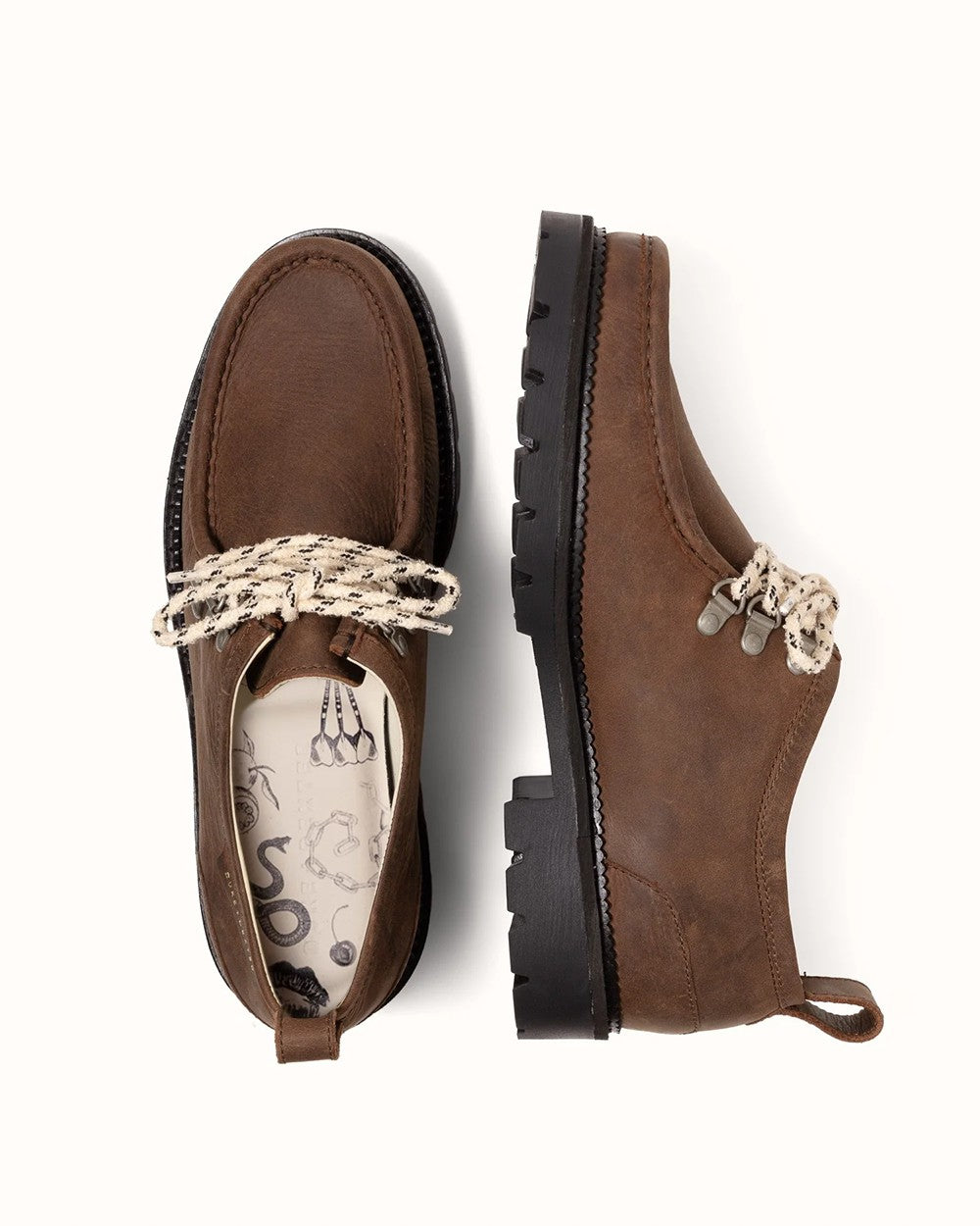 Moby Brown Distressed Hiker Boot - Men's