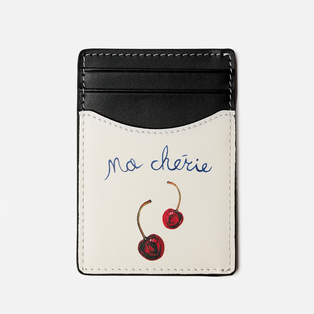 Dean Cherry Leather Card Holder | DUKE + DEXTER