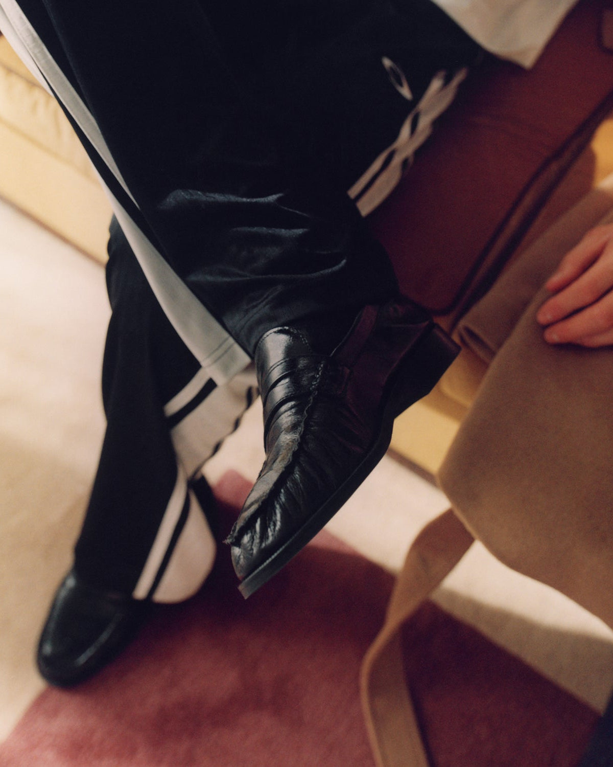CB Black Ruched Loafer - Men's