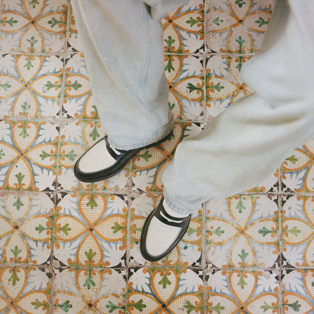 Wilde Black + White Penny Loafer - Men's