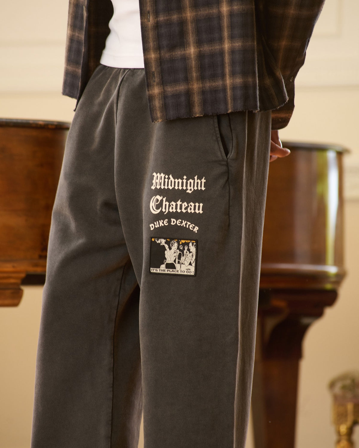 MC Washed Black Track Pant
