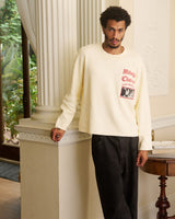 MC It's The Place To Go Cream Knitted Crewneck
