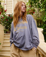 MC Sun Faded Purple Long Sleeve Top