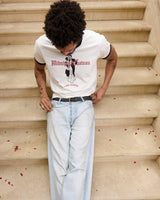 MC Dancers Vintage White + Black Ringer T-Shirt