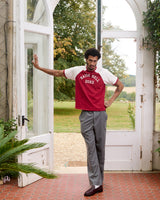 MC Raise Hell Cherry Red + Vintage White College T-Shirt