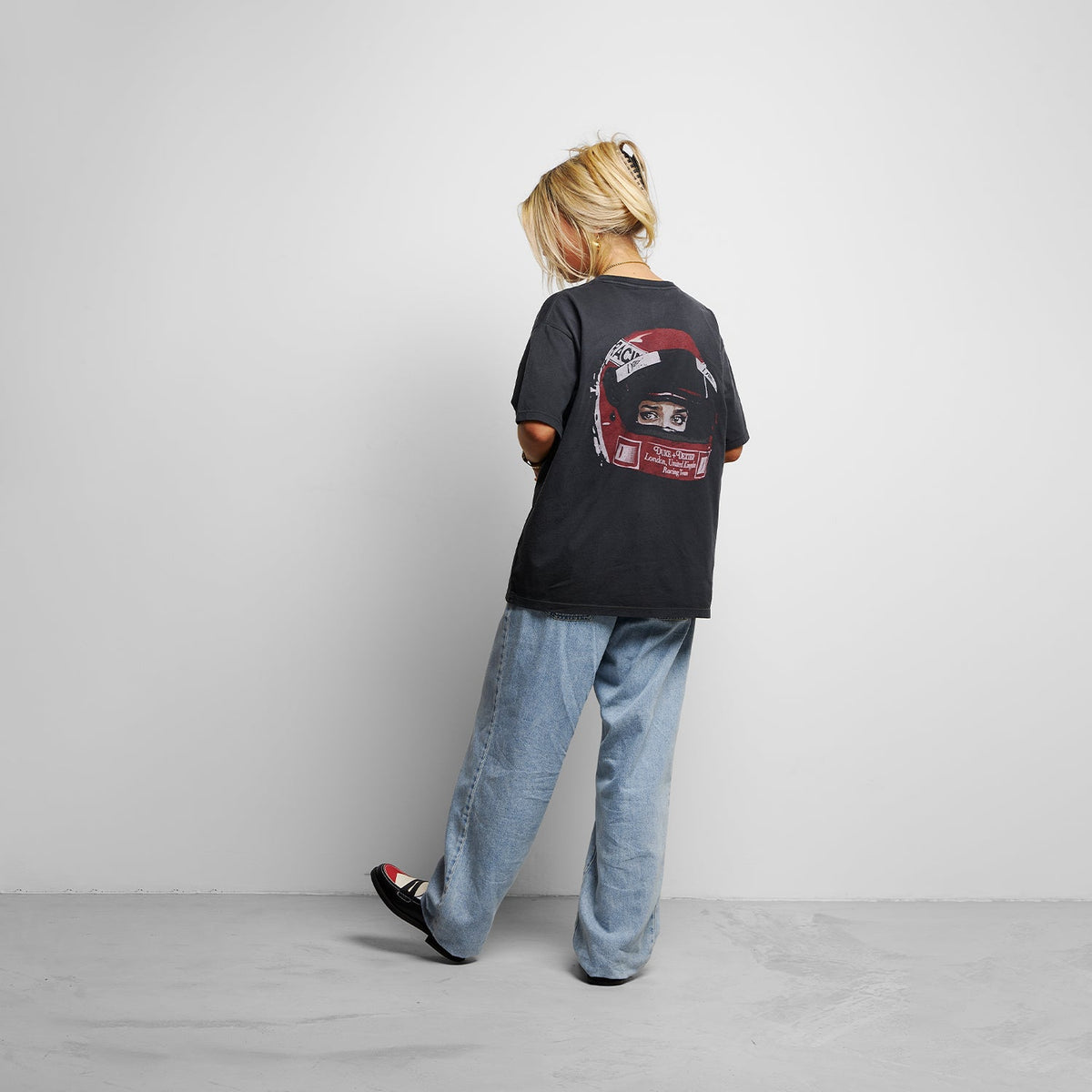 DR1 Helmet Washed Black T-Shirt