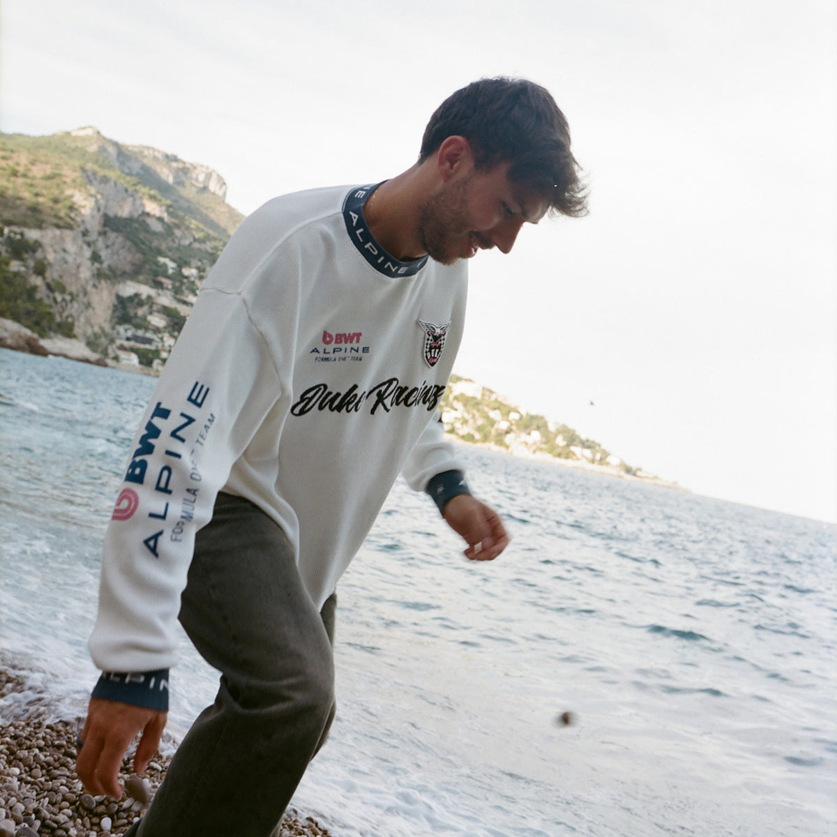 Alpine Formula One Team White Waffle Top