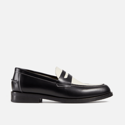 WILDE Black X White Penny Loafer